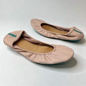 Tieks Pink Leather Flats